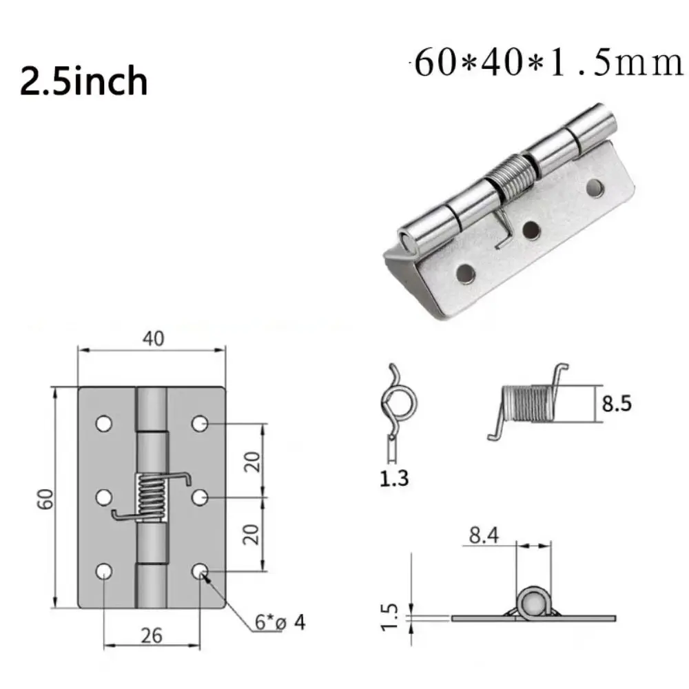 Description Picture 6 of itemDurable Automatic Door Hinge Rebound Stainless Steel Spring Hinges Hydraulic Buffer Cross Self Closing Hinge Windows