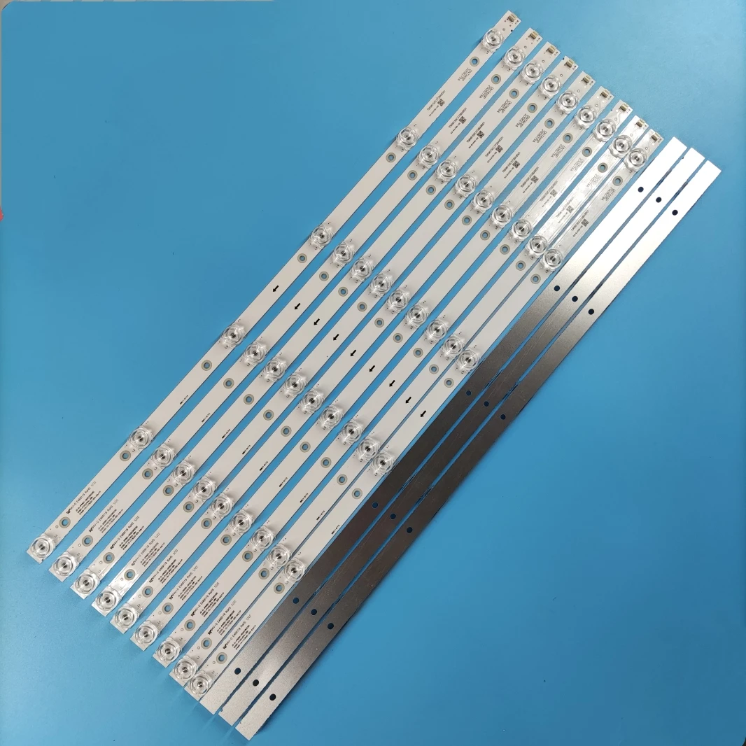 TV LED 백라이트 스트립, 65 인치 JS-D-JP65EK-062EC JS-D-JP65EU-062EC, LED 당 6 개, PC 6V, 617mm 사각 렌즈, 12 개/로트