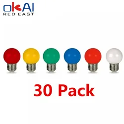 Ampoule LED RGB colorée, lampe de vacances, décoration de Noël pour la maison, 3W, 220V, 10 pièces, 20 pièces, 30 pièces