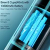 CONQUECO Portable Espresso Machine Travel: 12v Car Coffee Maker for Camping - Small Electric - 2.5 Mins Heating- 8 Cups Espresso 2