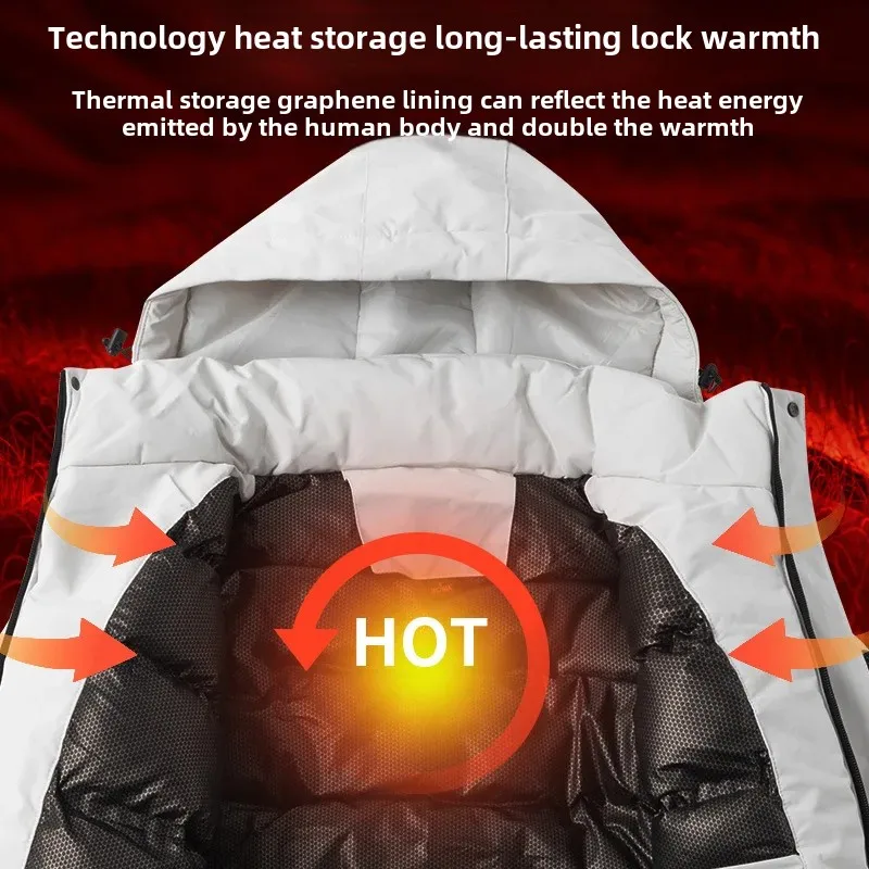 Men's Outdoor Climbing Hiking Jacket Thickened Waterproof Winter Coat Windproof Cotton Padded Outwear for Couples Picnic men cotton jacket