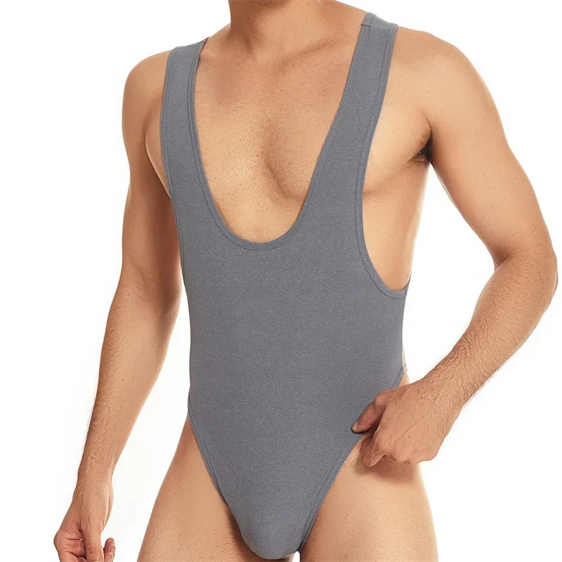 Men's Undershirts Bodysuit Tight-fitting High-elastic Ribbed Nylon Sleeveless Waistcoat Men Undershirt Weightlifting Singlet