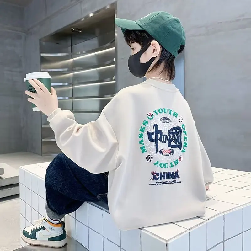 

Tops For Children Baby Long Sleeve Casual Clothes Boys Sweatshirt Boy Autumn Kids Clothing Fall Hood Sweatshirts Clothes