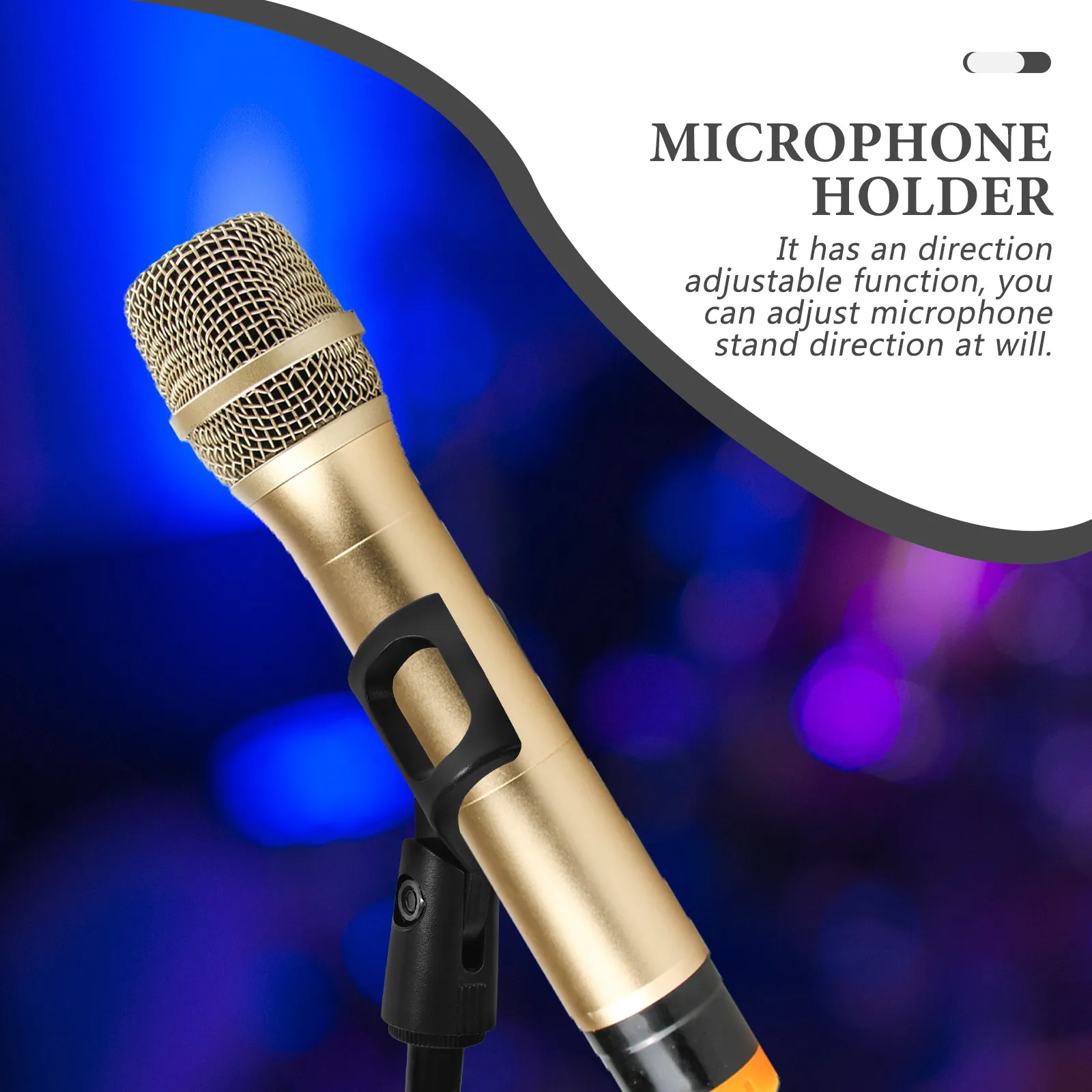 1세트 구즈넥 마이크 스탠드 비디오 라이브 스트리밍 스튜디오 데스크용 범용 조절 가능 방향 마이크 암 스탠드