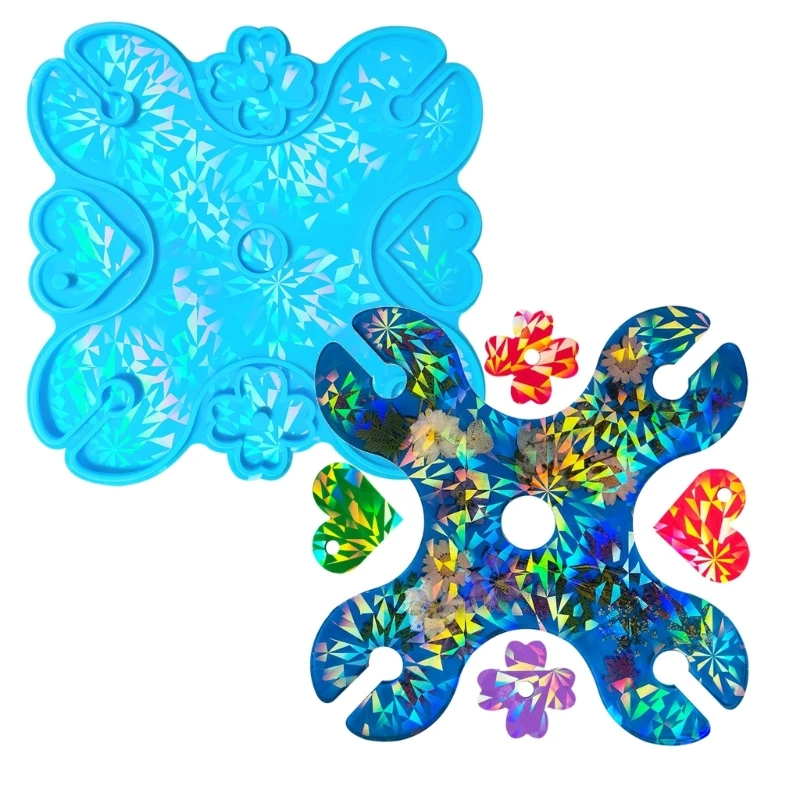 

Уникальная голографическая подставка для красного вина, силиконовые формы, форма в форме четырехлистного клевера для стеклянного