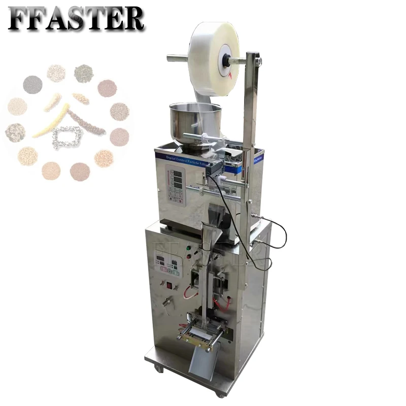 

Fully Automatic Weighing Packaging Machine Sealer Packing Fish Food Dog Food Electronic Hardware Plastics Small Pieces Back Seal