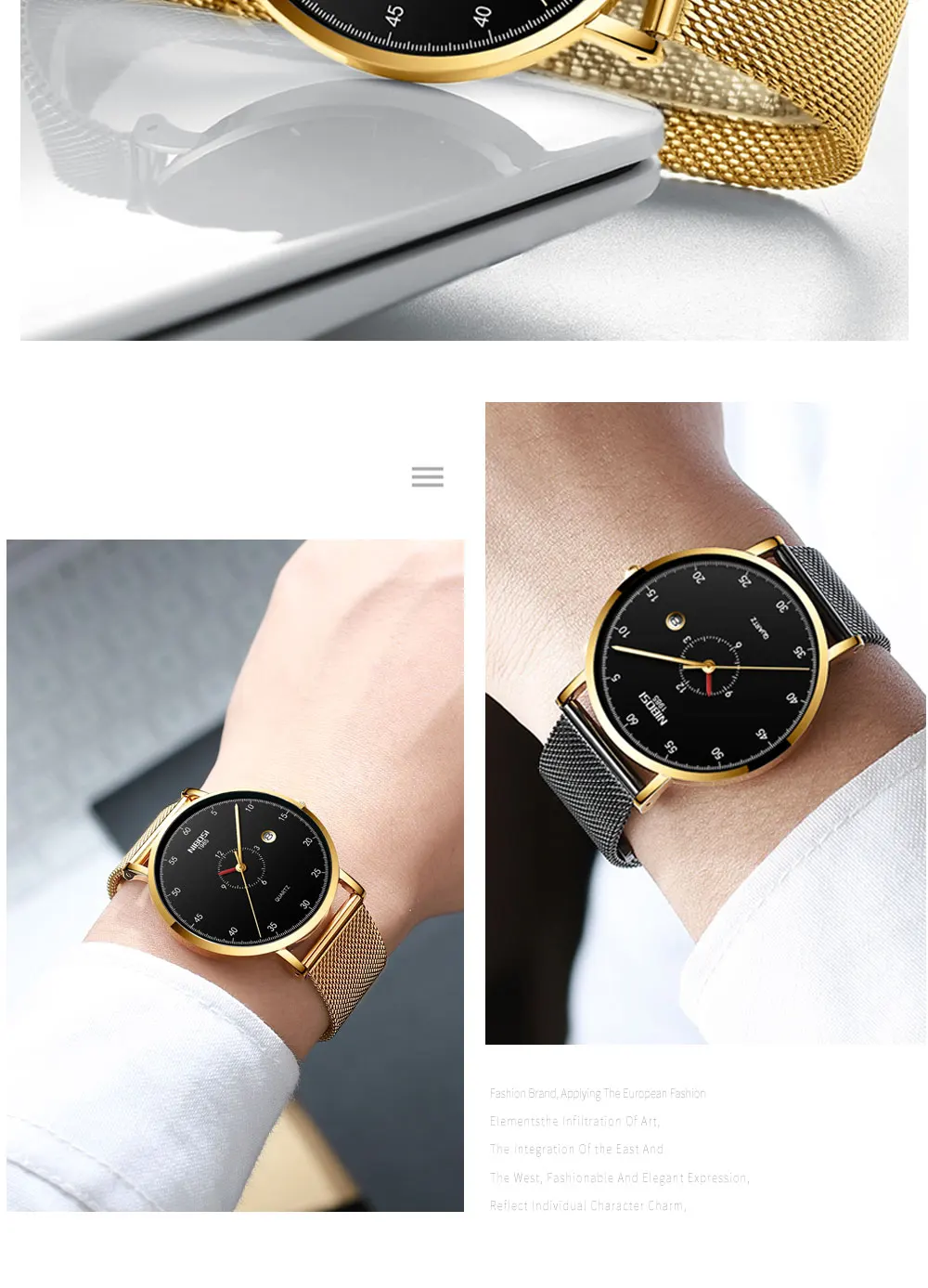Mens Watches Casual Sport Quartz Watch Men Military Waterproof Ultra Thin Slim Wrist Watch    saat_voghion.com