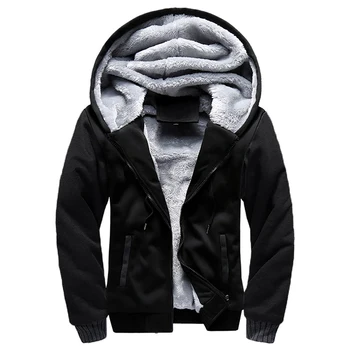 Men's Fleece Jacket Camouflage Thicken Jackets Hooded Coat Winter Long Sleeve Down Coats Casual Streetwear Men's Hoodies