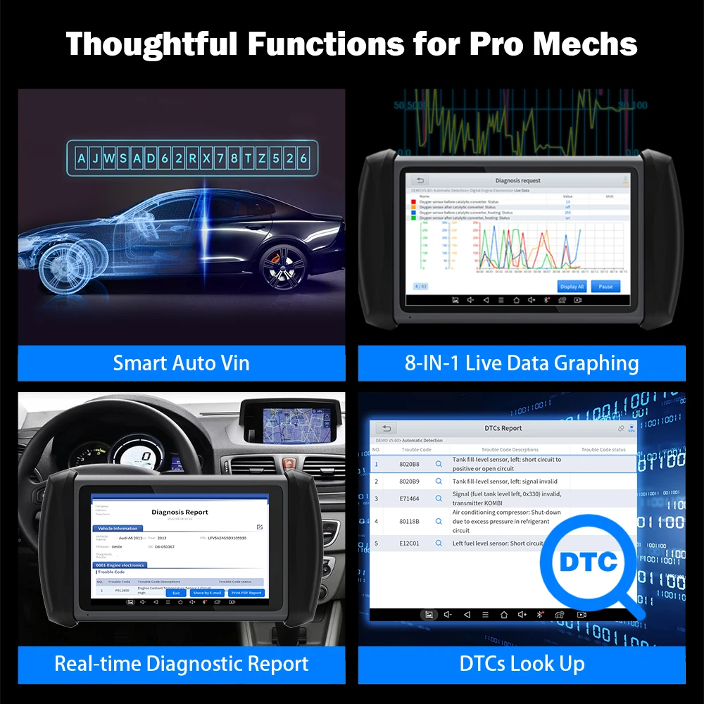 XTOOL InPlus IP616 OBD2 Car Diagnostic Tool Key Programming IMMO All System Diagnosis Scanner 31+ Service CAN FD Lifetime Update images - 6