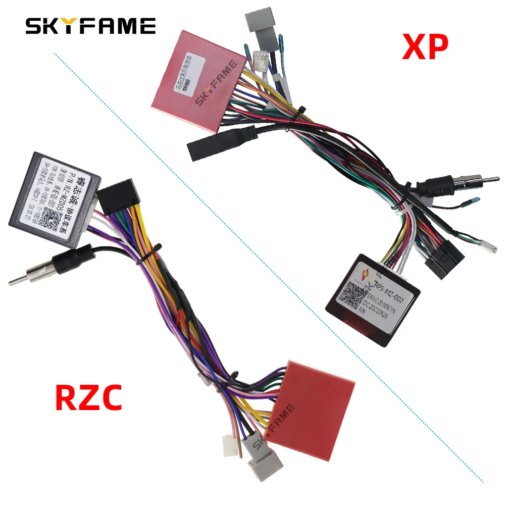SKYFAME Car 16pin Wiring Harness Adapter Canbus Box Decoder For Mazda 3/5/6/8 CX-7 CX-9 RP5-MZ-002 RZ-MZD05 G-MZD-RZ-55