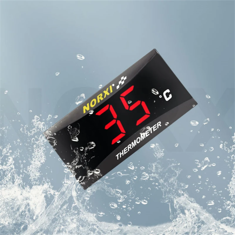 Фото Мотоцикл KOSO температура воды мини-метр для XMAX250 300 NMAX CB 400 CB500X датчик температуры термометр скутер гонки №2