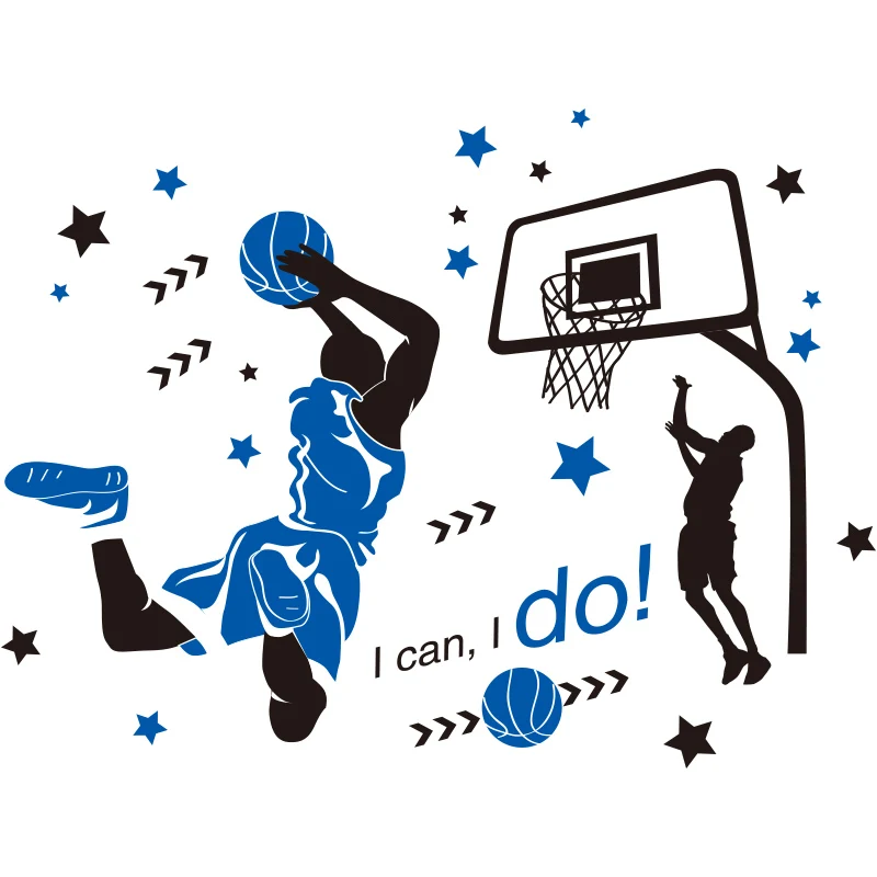 Stickers Basket pour tous les sportifs pour chambre ado - TenStickers