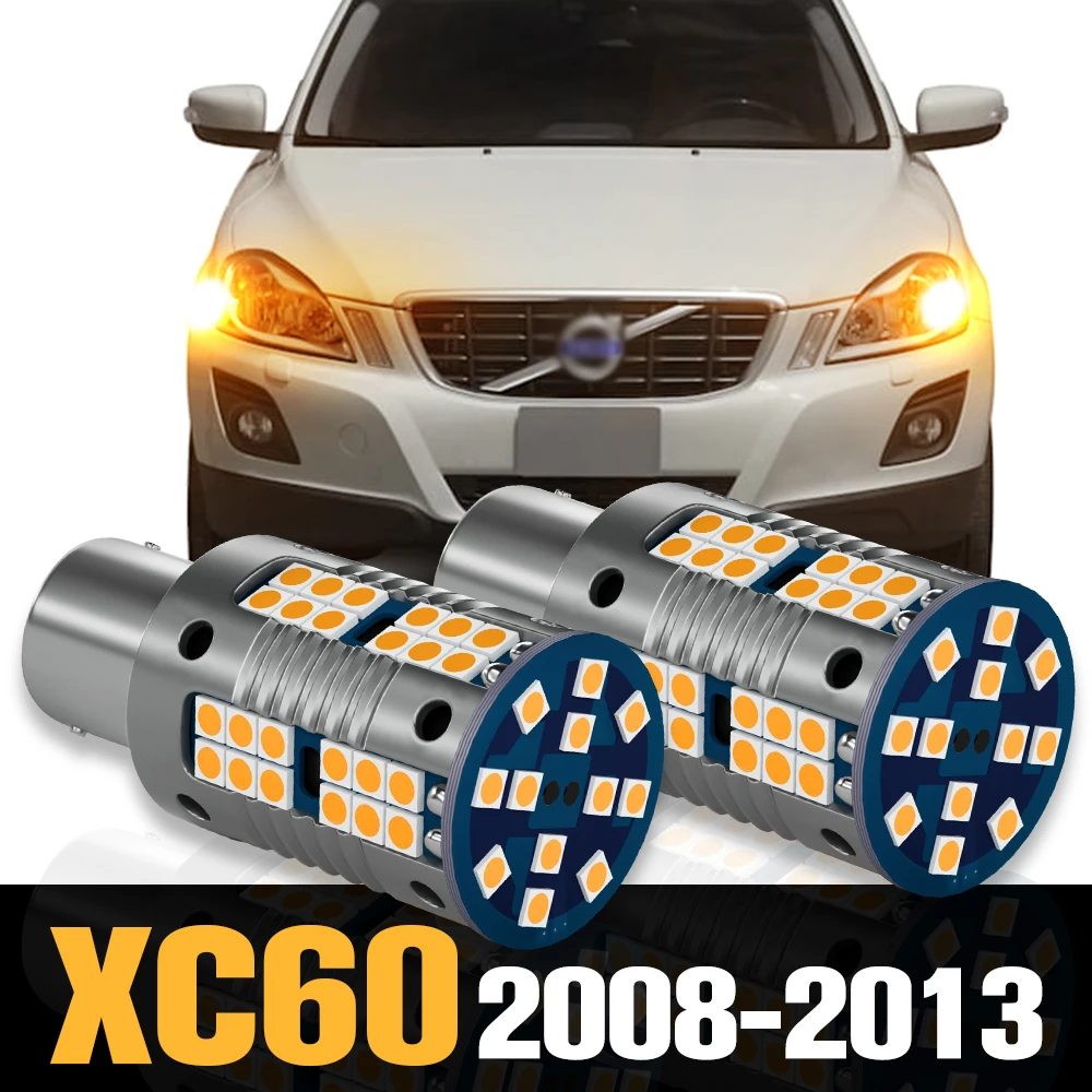 

2pcs Canbus LED Front Turn Signal Light Lamp Accessories For Volvo XC60 2008-2013 2009 2010 2011 2012