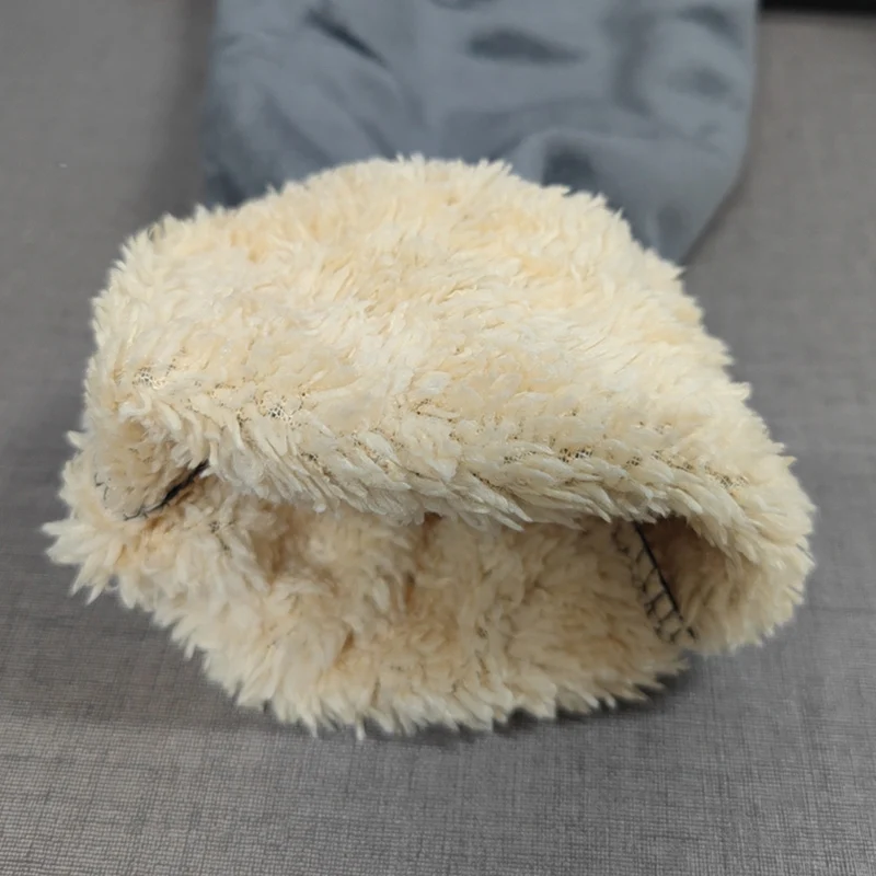 Lamb Fleecing Drawstring Elastic Waist Pencil Pants Solid Casual Warm Black Long Pant Winter Youthful Woman Clothing Trouser New