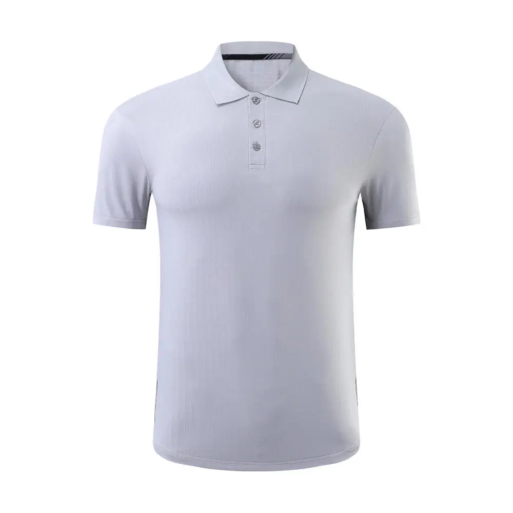 Elegant Men's Polo Shirt Golf Wear Solid Turn Down Collar Short Sleeve Leisure Sportswear Male Sports Gym Training Running Tops