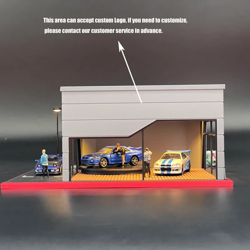 ミニカー(1/64用)ジオラマガレージ 収納ケース・LEDライト付き Amazon.co.jp: ガレージディスプレイケース 収集品 ディスプレイ