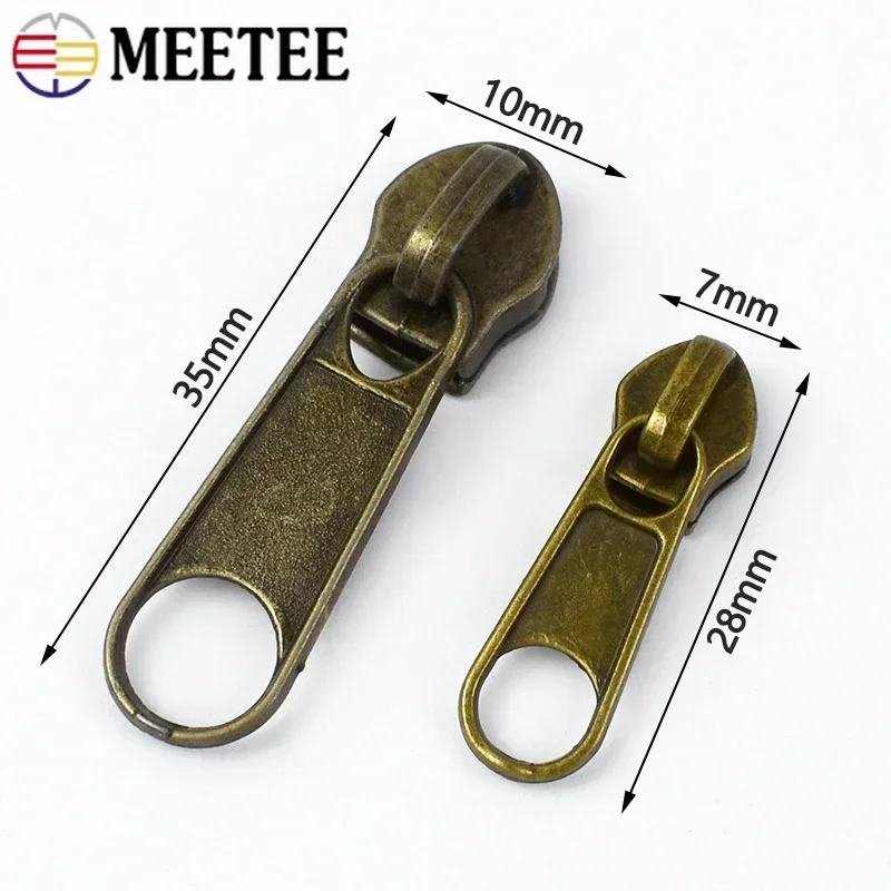 Zipper Slider 10/20/50Pcs 3# 5# Zipper Slider for Nylon Zips Clothes Bag Zippers Puller Jacket Coat Zip Head Repair Kit DIY Sewing Accessories