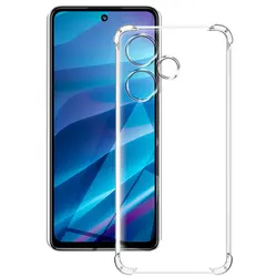 Silicone Soft Clear Shockproof Phone Cover - Premium Protective Case with NFC Compatibility for InfinixHot30Play (Shockproof Case)