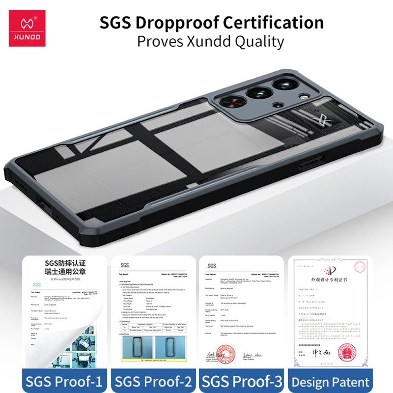 Shockproof Protective Back Cover with XUNDD Airbags