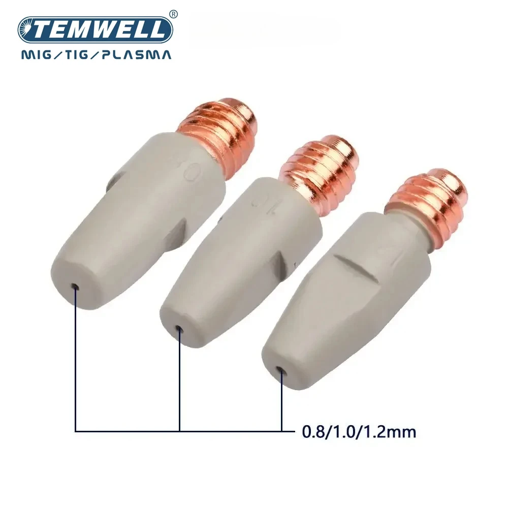 5PCS 36KD Coating Protection nozzle 0.8/1.0/1.2mm MIG Torch Gas Nozzle Tip Hold