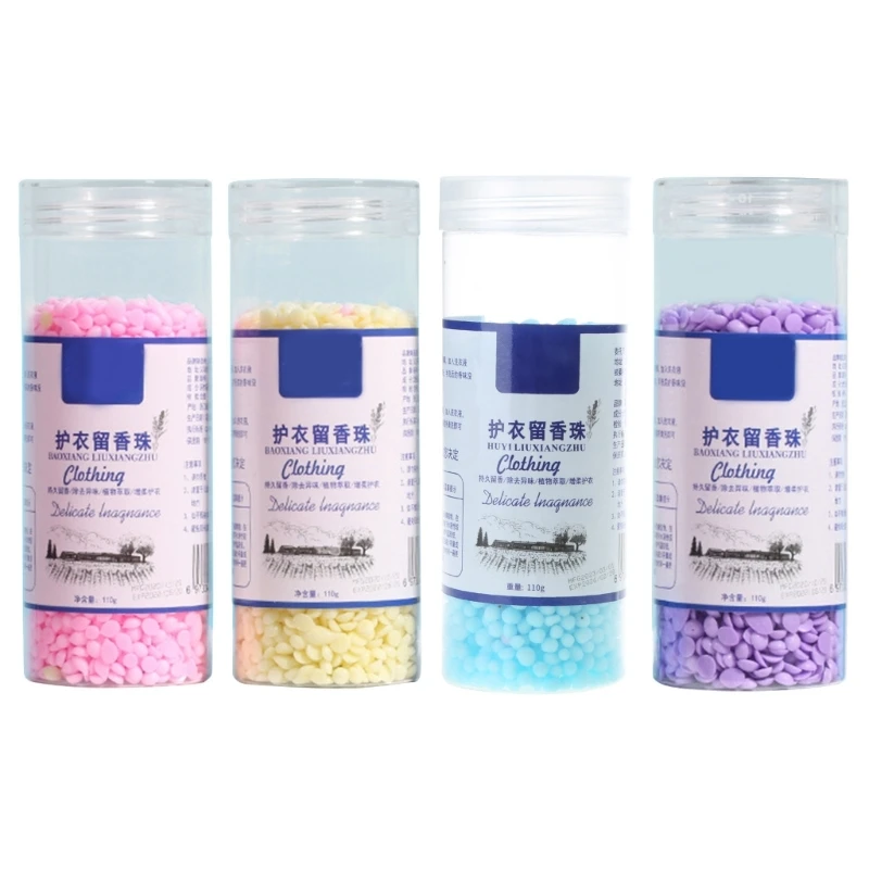 Laundry Beads 110g Bottle Long Lasting Softener Anti-static Accessory for T-shirt Sweater Cleaning Supplies