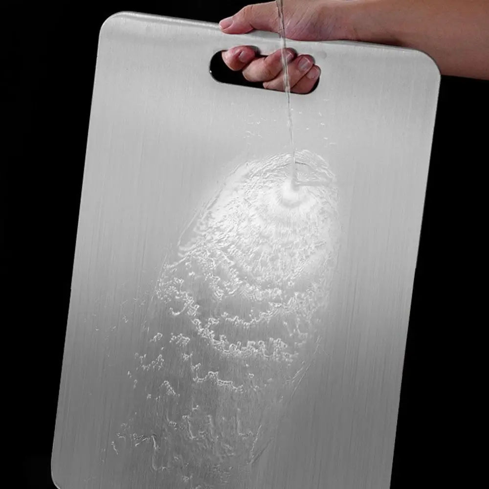Thickened Stainless Steel Chopping Board Double Sided Antibacterial and Mildew-proof Cutting Board Kitchen Accessories