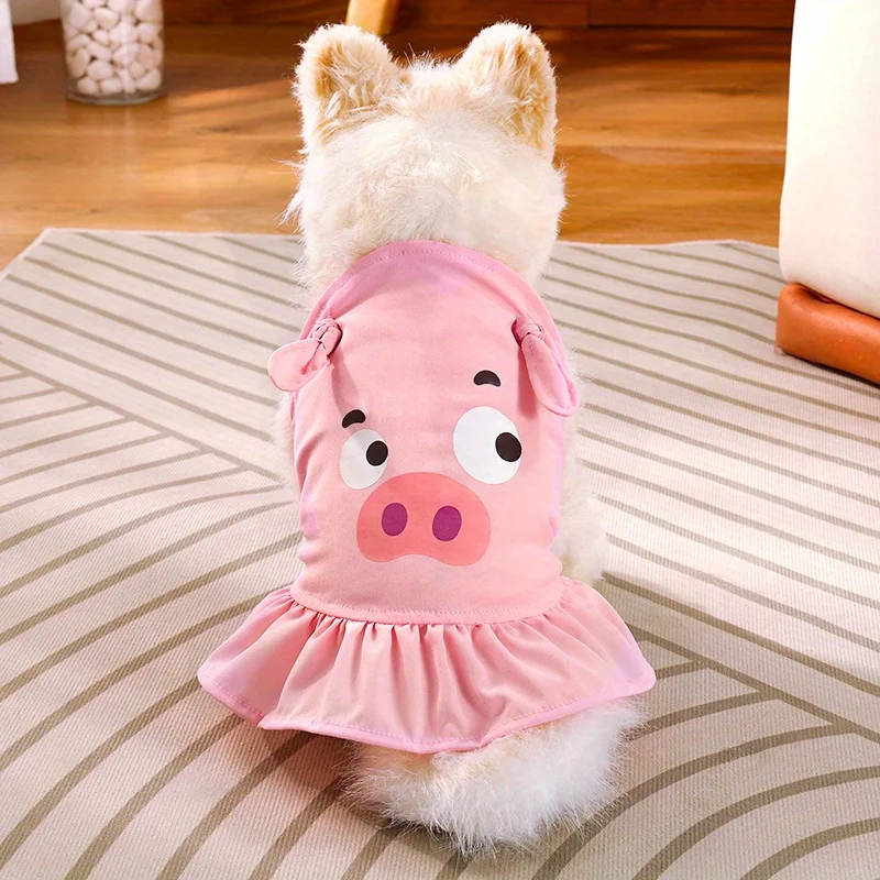 Dog Anti-hair Clothing Spring and Summer Thin Cat Princess Dress Lace Cake Multi-layer Dress Small Dog Teddy Pet