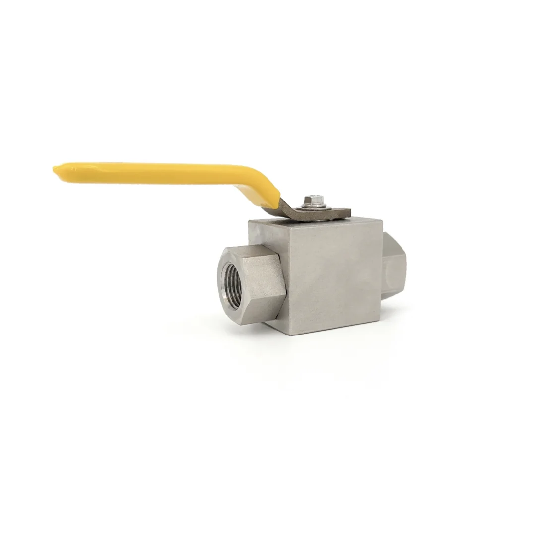 Hongji 6000psi Stainless Steel Ball Gas Valve NPT Swagelok Type 1/4 Inch Ball Valve