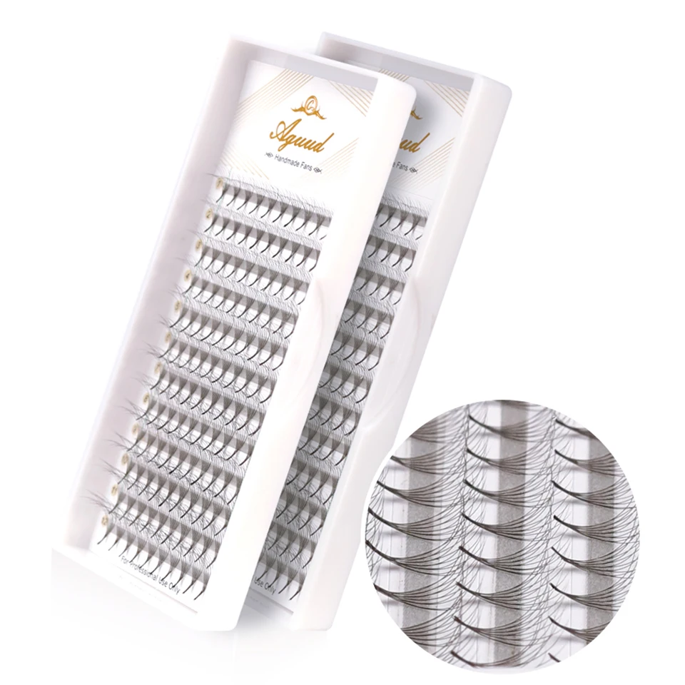 

3D Double Layers Premade Volume Fan Lashes Dark Black Sharp Base Promade Fan Silk Soft Premade Fan 6D Volume Fans Lash Extension