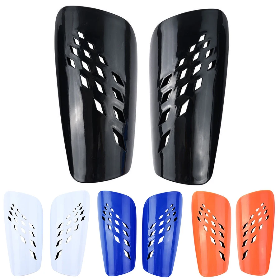 Football Shin Guard Adults Kids Professional Soccer Leg Guards Hard Diamond Shaped Breathable