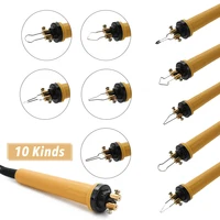 Pyrography Machine Adjustable Temperature Pyrography Pen Wood Burning Tool Kit with 10 Wire Tips for Wood Leather Gourd 2