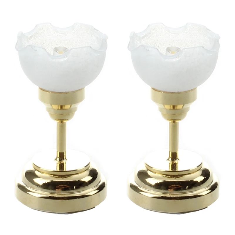 

LJL-2X LED Ceiling Light Miniature For Doll House 1/12 - Golden
