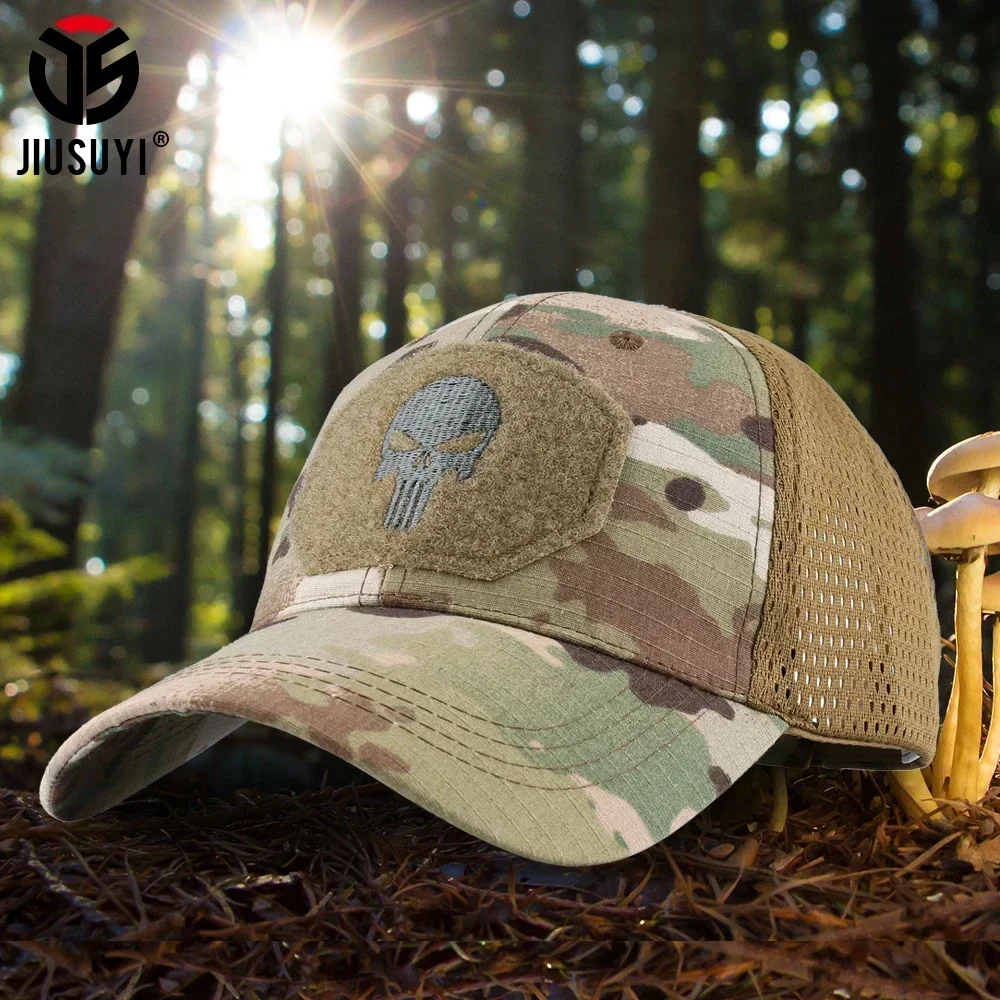 Camouflage Baseball Cap Baseball Cap Adjustable Mesh Snapback