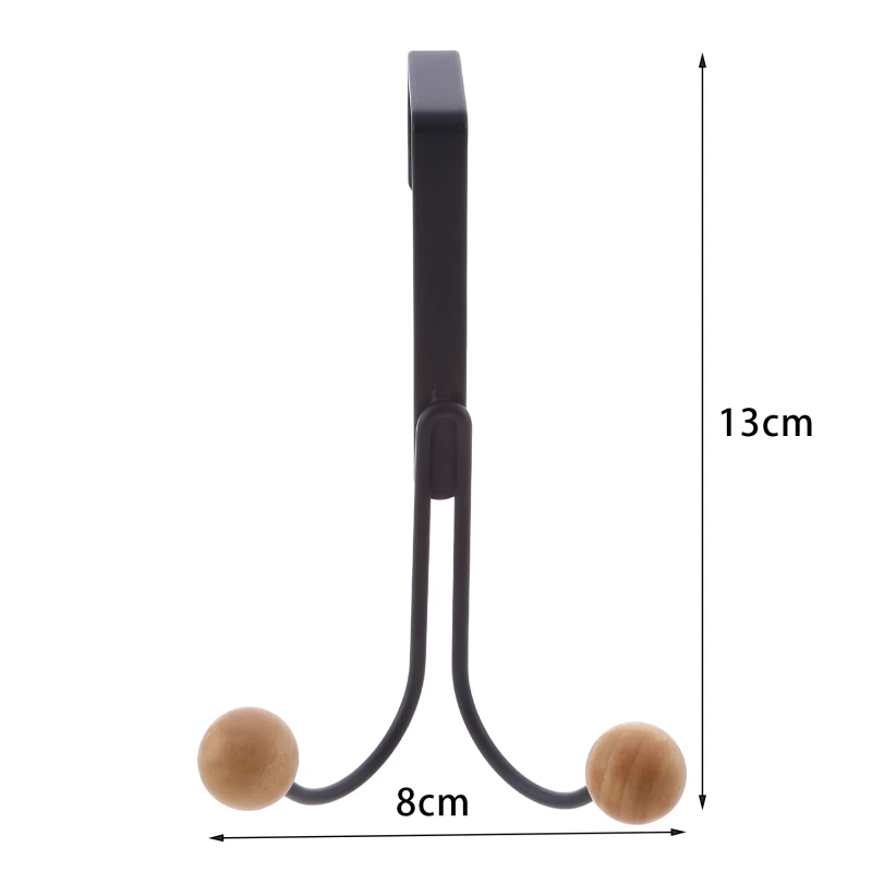 Double Hanger Hooks Over The Door Free Punching For Hanging Hats Bags Holder Tie Scarf Key Hook Clothes Coats Rack Towel Shelf door hook