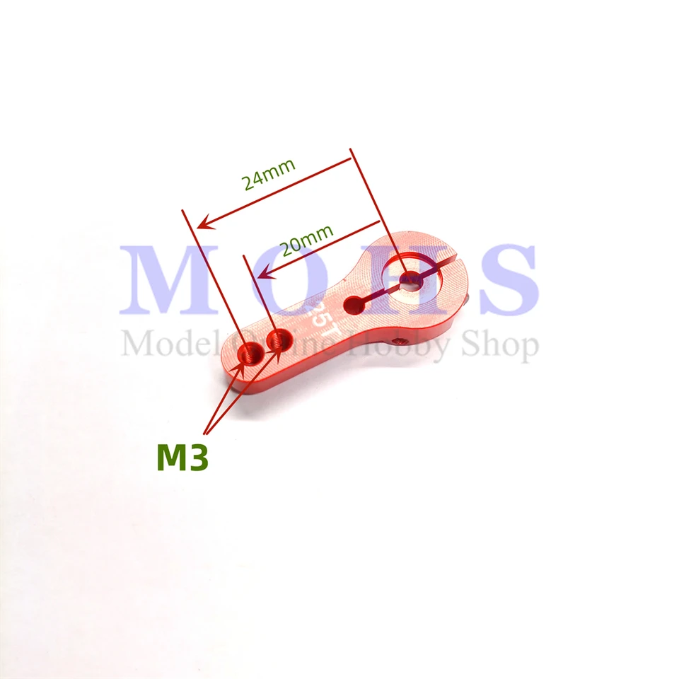 Corno Braccio Servo In Alluminio 25T | Braccio Servo In Metallo - Foto 4