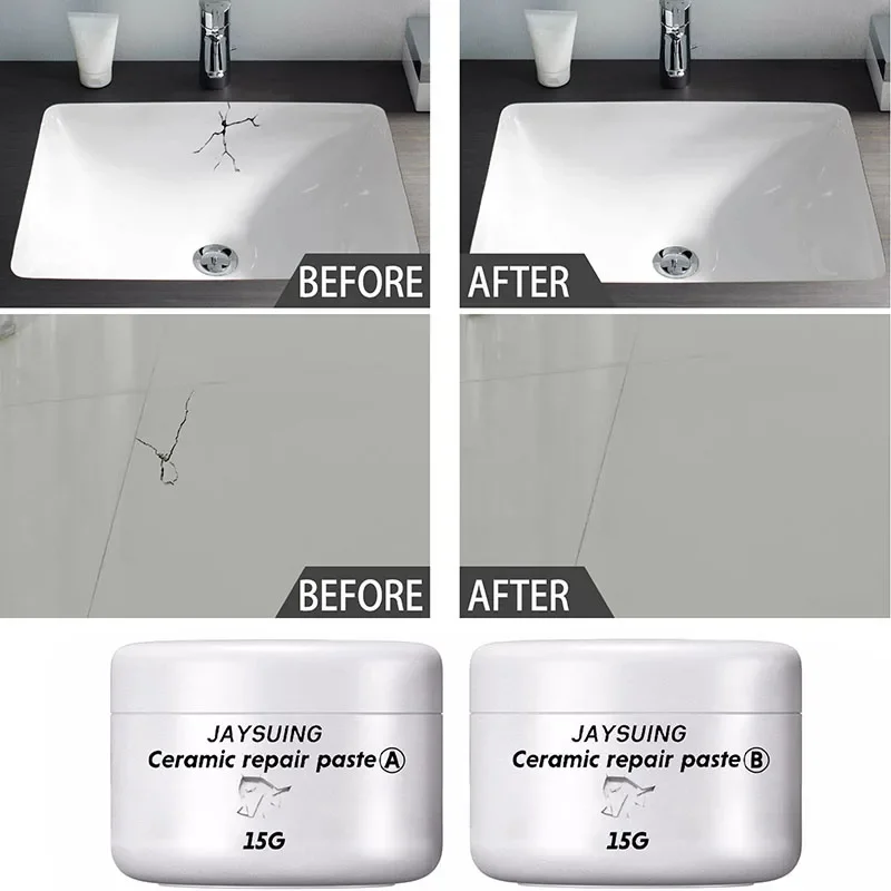 Tile Repair Agent White Black Adhesive Ceramic Tile Repair Glue Marble  Brick Floor Toilet Washbasin Glaze Crack Glue Repair Tool - AliExpress