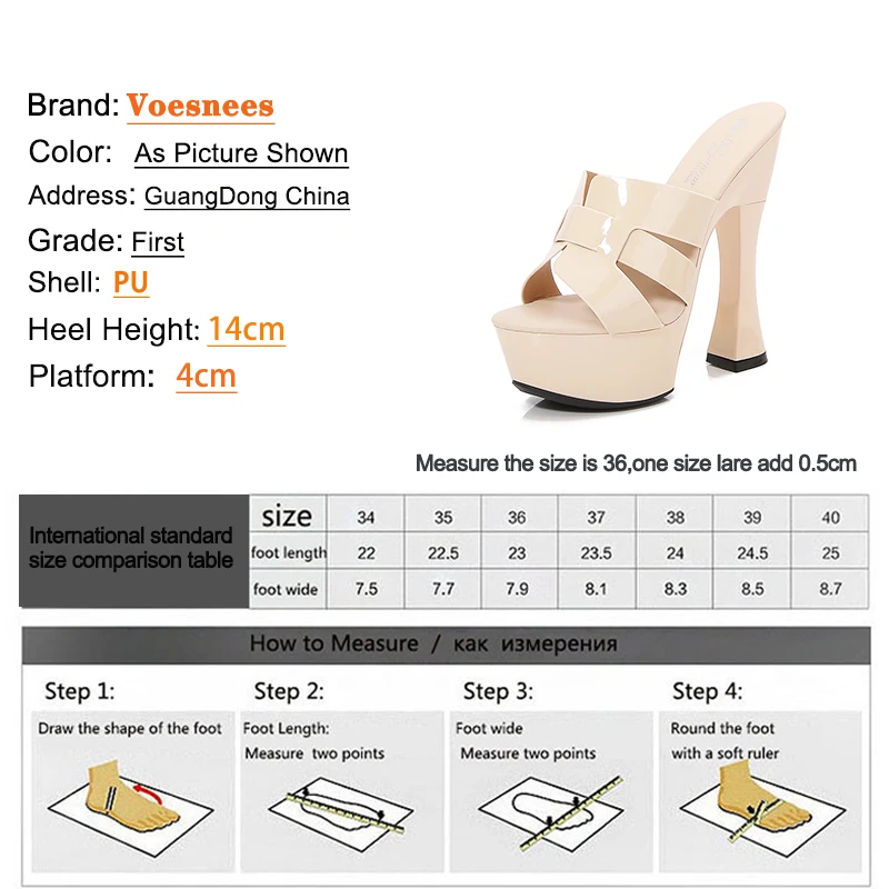 2023 Summer Black Platform Sandals Women Outdoors Leisure Slippers Fashion Slides Party High Heels 14CM Model Walking Show Shoes 5