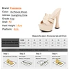 2023 Summer Black Platform Sandals Women Outdoors Leisure Slippers Fashion Slides Party High Heels 14CM Model Walking Show Shoes 5