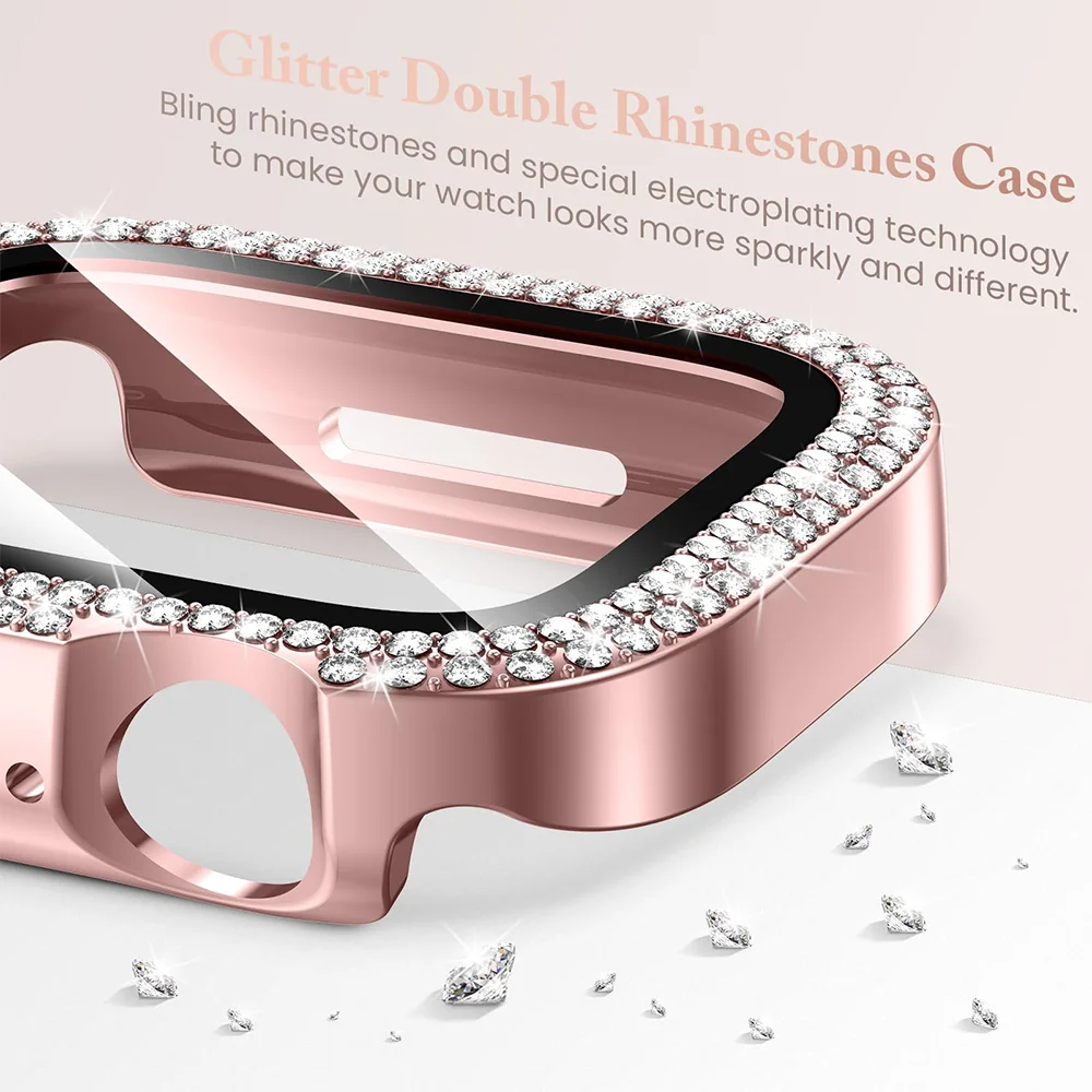 LuxGuard Diamond Case with Tempered Glass and Bumper Screen Protector
