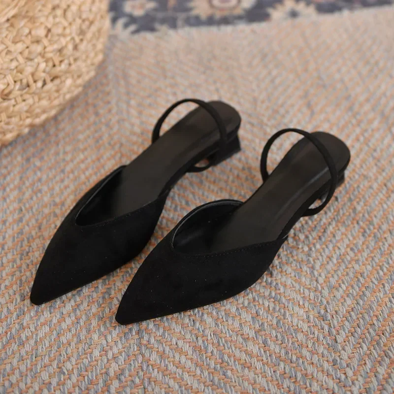 New Fashion Summer Women Pumps Woman Buckle Beige Single Shoes Square Heels Comfortable Dress Party Shoes 5