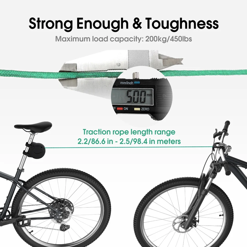 Retractable Bicycle Tow Rope Bicycle Traction Rope Portable Bicycle Pull Traction Strap Parent-Child Pull Rope for Mountain Bike