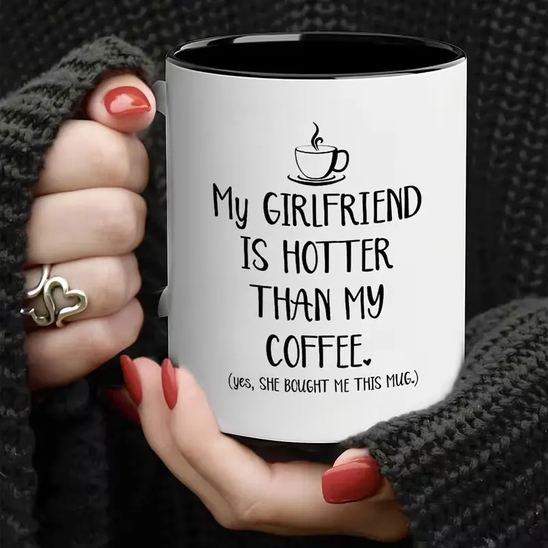 Ceramic Mug with Humorous Quote, Reusable 15 oz Tea Cup, Perfect for Unique Gift Occasions