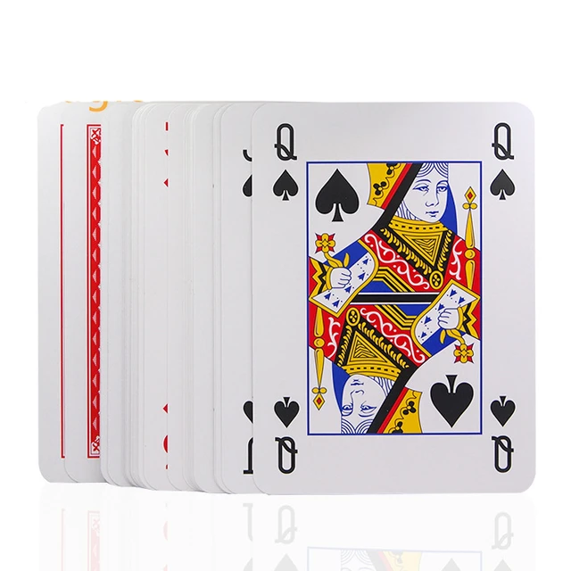  Giant Jumbo Deck of Big Playing Cards Fun Full Poker Game Set -  Measures 5 x 7 : Toys & Games