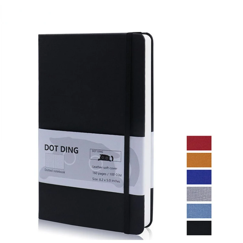 

A5 Bullet Dotted Journal Planner Hardcover Notebook for Office and School Supplies with 100 GSM Paper and 160 Pages Notebook