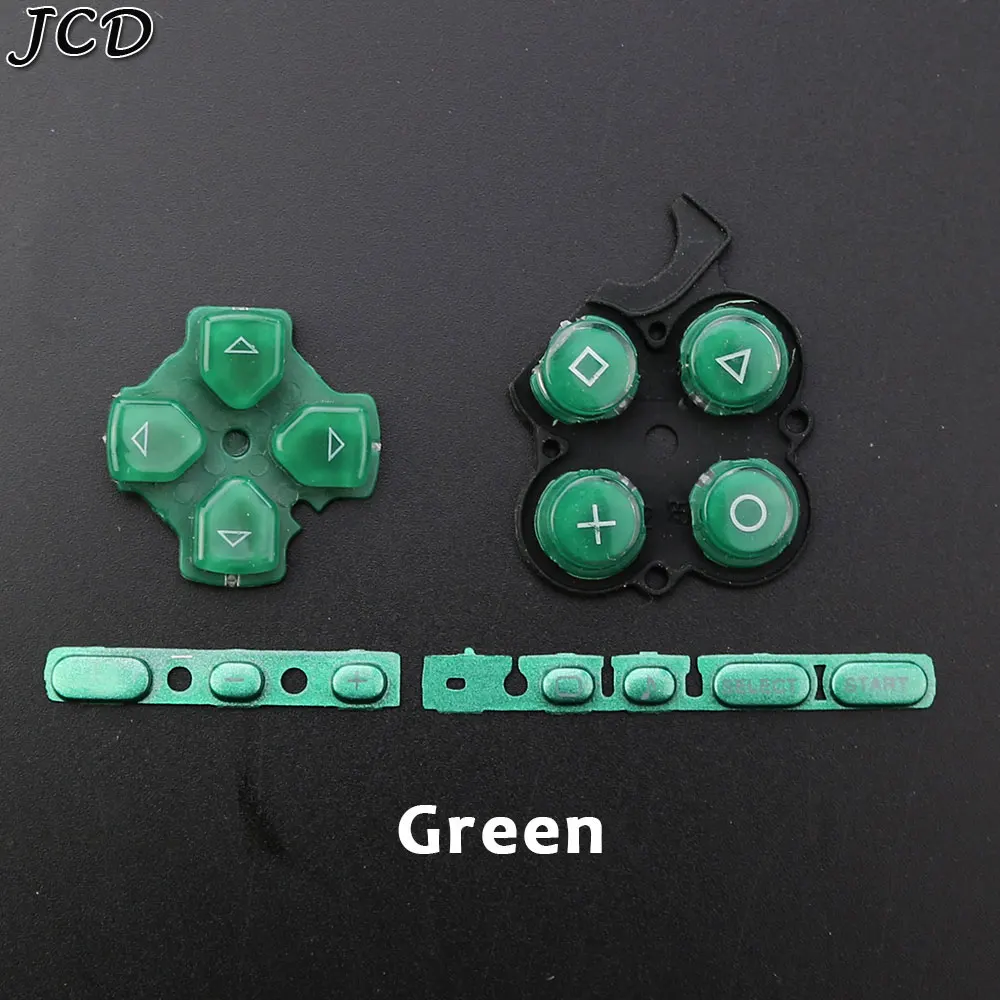 JCD 3 in 1 왼쪽 오른쪽 버튼 선택 시작 버튼 키 교체 전도성 버튼, PSP3000 게임 콘솔 수리 부품