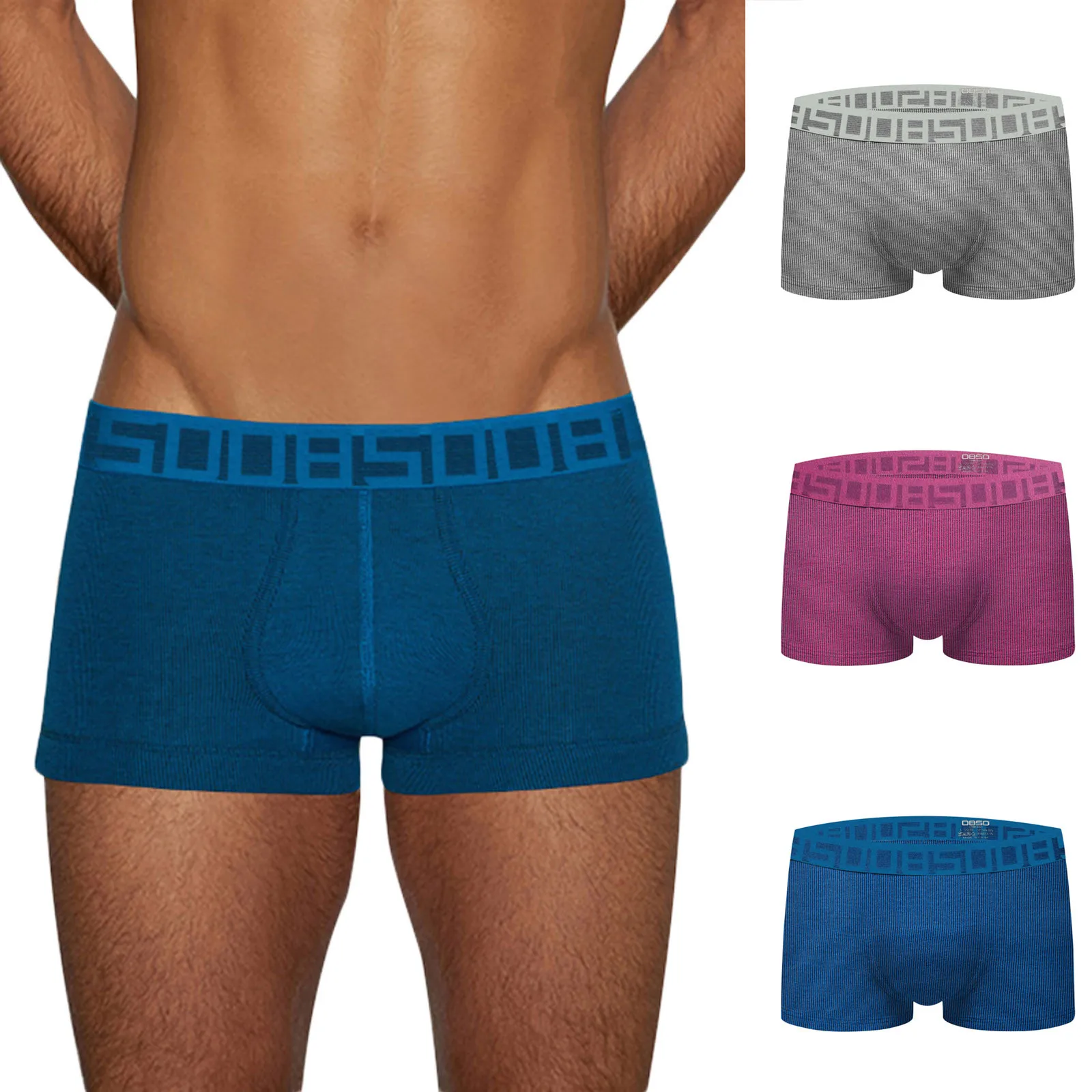 Трусы-боксеры мужские хлопковые Повседневные Дышащие шорты нижнее белье