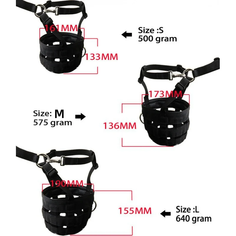 Horse Grazing Muzzle Anti Biting Horse Muzzles Horse Mouth Cover Soft PP Rubber Material Holes Anti-Biting for Equestrian 4