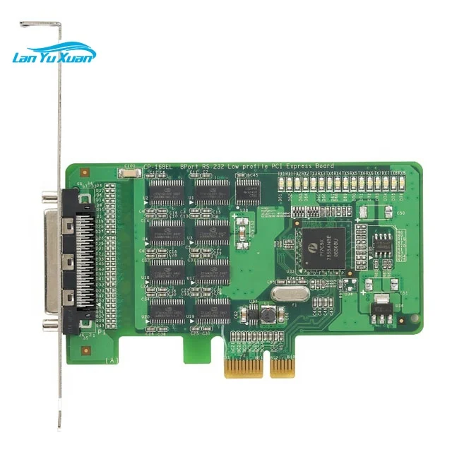 

MOXA 8-port RS-232 slim PCI Express board operating temperature from 0 to 55 CP-168EL-A