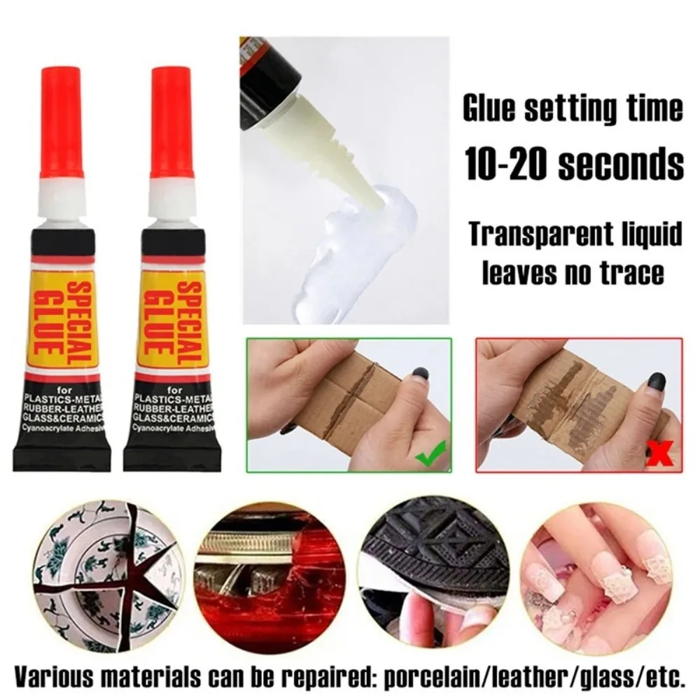 3/6/12 PCS Epoxy Resin Liquid Super Glue Metal Glass Adhesives Sealers Home