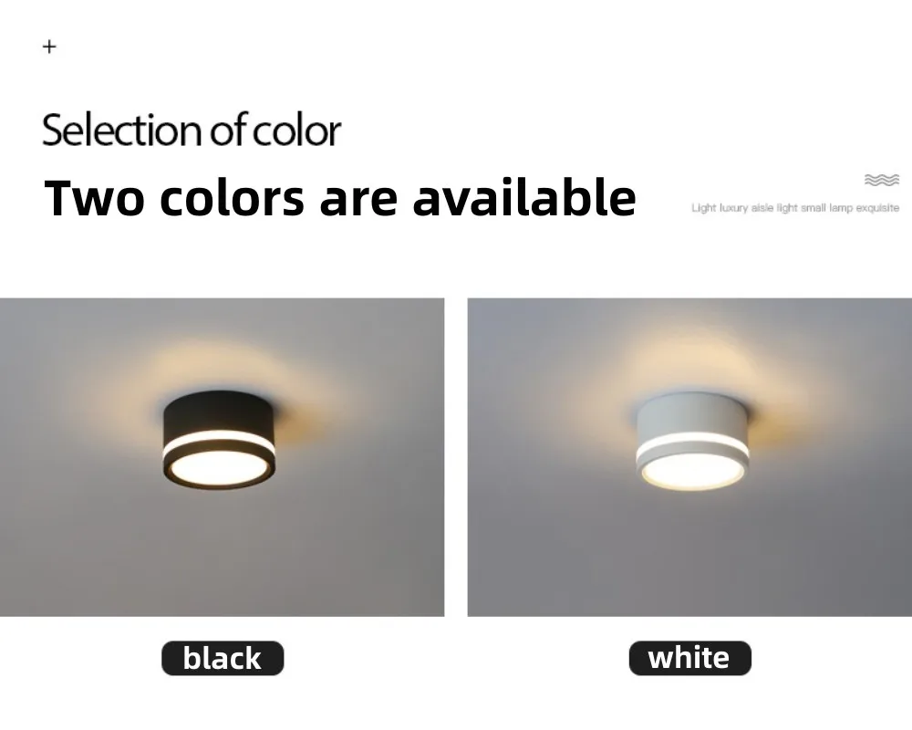 Description Picture 5 of itemSurface Mounted Led Downlight 5W 7W 9W 12W 15W Side Guide Light lamp for ceiling spot lights 220V Ceiling Fixtures Lighting